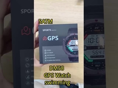 DM58-GPS Zinc Alloy GPS Smart Watch 5ATM BLE 5.3 500mAh Battery Waterproof Sport Watch