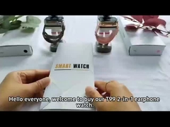 T99 TWS 2-in-1 Bluetooth Earphones 2.02''TFT square screen Bluetooth Call Smart watch