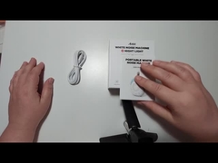 Child Lock White Noise Machine With Five Color Night Light 30 Soothing Sounds Timer Function